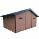 Abrigo de jardim em madeira compósita 28mm aspeto madeira 19,22m² PREMIUM - Woodlife Garden