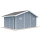 Abrigo de jardim em madeira compósita 28mm cinzento claro 19,22m² PREMIUM - Woodlife Garden