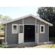 Abrigo de jardim em madeira compósita 28mm cinzento claro 19,22m² PREMIUM - Woodlife Garden