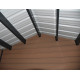 Abrigo de jardim + terraço em madeira composta de 28 mm com aspeto de madeira 15m² PREMIUM - Woodlife Garden