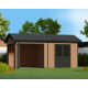 Abrigo de jardim + terraço em madeira composta de 28 mm com aspeto de madeira 15m² PREMIUM - Woodlife Garden