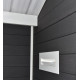 Abrigo de jardim em madeira compósita 28mm antracite 14,75m² PREMIUM - Woodlife Garden