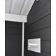 Abrigo de jardim em madeira compósita 28mm antracite 10,71m² PREMIUM - Woodlife Garden