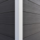 Abrigo de jardim em madeira compósita 28mm antracite 10,71m² PREMIUM - Woodlife Garden