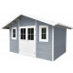 Abrigo de jardim em madeira compósita 28mm cinza claro 10,71m² PREMIUM - Woodlife Garden