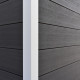 Abrigo de jardim em madeira compósita 28mm antracite 14,90m² PREMIUM - telhado plano - Woodlife Garden