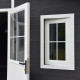 Abrigo de jardim em madeira compósita 28mm antracite 12m² PREMIUM - telhado uma água - Woodlife Garden