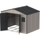 Abrigo de jardim em PVC 8m² - cinzento e antracite - Woodbridge Plus II - DURAMAX