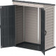 Abrigo de jardim em PVC 1,57m² - cinzento e antracite - Yardmate Pent Plus II - DURAMAX
