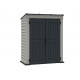 Abrigo de jardim em PVC 1,57m² - cinzento e antracite - Yardmate Pent Plus II - DURAMAX