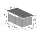 Paredes adicionais em aço galvanizado de 0,4mm para carports de telhado plano - X-METAL