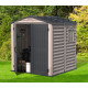 Abrigo de jardim em PVC 3,61m² - cinzento e antracite - STOREMATE PLUS - Duramax