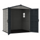 Abrigo de jardim em PVC 3,61m² - cinzento e antracite - STOREMATE PLUS - Duramax