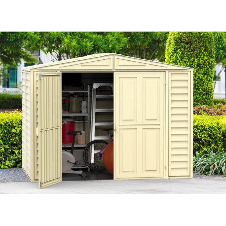 Abrigo de jardim em PVC 3,9m² - marfim - DURAMAT II - Duramax