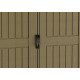 Abrigo de jardim em PVC 8,13m² - bege e castanho - APEX - Duramax