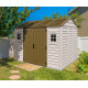 Abrigo de jardim em PVC 8,13m² - bege e castanho - APEX - Duramax