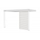 Painel lateral com grelha 1,33m OMBREA VS - Branco