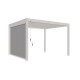 Toldo lateral branco de 300 cm para pérgula em alumínio bioclimática Ombrea VS