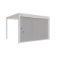 Toldo lateral branco de 400 cm para pérgula em alumínio bioclimática Ombrea VS