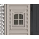 Abrigo de jardim em PVC 8,13m² - Cinzento e antracite - APEXPRO PLUS - Duramax