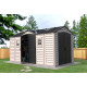 Abrigo de jardim em PVC 11,43m² - Cinzento e antracite - APEXPRO PLUS - Duramax