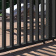 Painel lateral antracite de 1m com persianas verticais - OMBREA VS