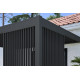 Painel lateral de 1,3 m em antracite com persianas verticais - OMBREA VS