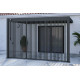 Painel lateral de 1,3 m em antracite com persianas verticais - OMBREA VS