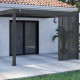 Painel lateral de 1,3 m em antracite com persianas verticais - OMBREA VS