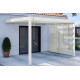Painel lateral branco de 1,3 m com persianas verticais - OMBREA VS
