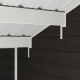 Abrigo de jardim + terraço em compósito de madeira 28mm antracite 15m² PREMIUM - Woodlife Garden