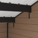 Abrigo de jardim + terraço em madeira composta de 28 mm com aspeto de madeira 15m² PREMIUM - Woodlife Garden