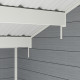 Abrigo de jardim em madeira compósita 28mm cinza claro 10,71m² PREMIUM - Woodlife Garden