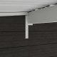 Abrigo de jardim em madeira compósita 28mm antracite 12m² PREMIUM - telhado uma água - Woodlife Garden
