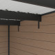 Abrigo de jardim em madeira compósita 28mm aspeto madeira 14,90m² PREMIUM - telhado plano - Woodlife Garden
