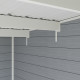 Abrigo de jardim em madeira compósita 28mm cinzento claro 12m² PREMIUM - telhado uma água - Woodlife Garden