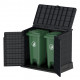 Guarda Contentores para jardim em PVC Antracite 850L - Duramax