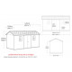 Abrigo de jardim 9,89m² em resina cinzenta antracite Newton 7515 + piso - Keter