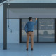 Toldo lateral antracite de 400 cm para pérgula bioclimática de alumínio Ombrea VS
