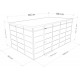 Abrigo de jardim modular com isolamento 5x3 antracite e branco - piso incluído - Everbox