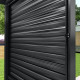 Painel com persiana orientável - 123cm - Preto grafite- X-METAL