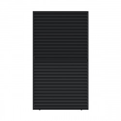 Painel com persiana orientável - 123cm - Preto grafite- X-METAL