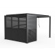 Painel com persiana orientável - 90 cm - preto antracite - X-METAL