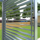 Painel com persiana orientável - 90 cm - cinzento claro - X-METAL
