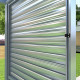 Painel com persiana orientável - 90 cm - cinzento claro - X-METAL