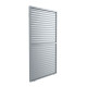 Painel com persianas orientáveis - 123cm - cinzento claro - X-METAL