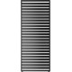 Painel com persiana fixa - 90 cm - preto antracite - X-METAL