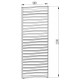 Painel com persiana fixa - 90 cm - preto antracite - X-METAL