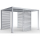 Painel com persiana fixa - 90 cm - cinzento claro - X-METAL