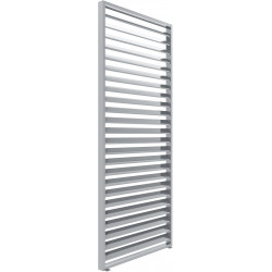 Painel com persiana fixa - 90 cm - cinzento claro - X-METAL